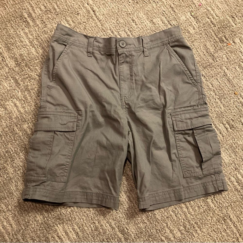 Kids Gray Cargo Shorts